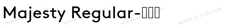Majesty Regular字体转换